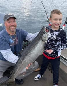 Captain Chris Oosse of Reelin Leland Fishing Charters