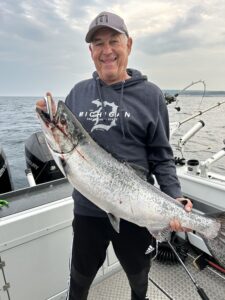 King Salmon fishing on Lake Michigan