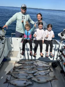 family fishing trip on the Manitou Passage 