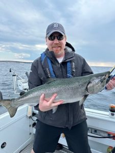 King Salmon (Chinook) caught on Lake Michigan